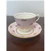 Image 3 : Lot of 3 Vintage Pink Teacups and Saucers. Colclough and Royal Vale. Great Condition