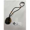 Image 1 : Hand Carved Dragon Pendant on Necklace