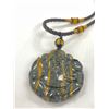 Image 2 : Nicely Carved Asian Pendant on Necklace