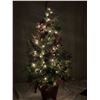 Image 1 : 3.5 Foot Tall Artificial Christmas Tree with Lights and Holy Very Nice