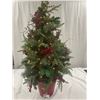 Image 2 : 3.5 Foot Tall Artificial Christmas Tree with Lights and Holy Very Nice