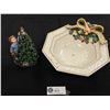 Image 1 : Ceramic Christmas Ornament plus Snowy Woods Bowl