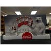 Image 1 : Very Nice Coca Cola Polar Bear Advertising Cardboard Signage