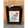 Image 1 : Framed Print 21 x 17" Norman Rockwell The Saturday Evening Post