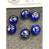 Image 2 : 6 Antique Blue Russian Trade Beads