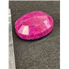 Image 2 : Polished Rough Mineral Ruby 383.25ct 51x40x22mm Oval Cut-Madagascar-Untreated