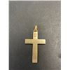 Image 2 : Large Italian 10K Gold Cross 1.75" Long