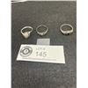Image 1 : 3 Sterling Silver Rings