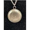 Image 2 : Unusual 1948 Silver 6 Pence Necklace