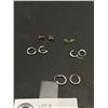 Image 1 : Lot of 5 Pairs Sterling Earrings, Studs and Hoops