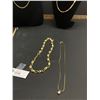 Image 2 : Lot of Quality Gold Plated Necklaces and Bracelets