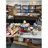 Image 1 : Huge Christmas Lot Including Gift Boxes, Light Up Tree Stand with Lights, Vintage Ornaments and More