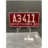 Image 1 : 1962 BC License Plate Excellent Condition