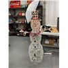 Image 1 : Very Nice 5 Foot Tall Light Up Snowman No Shipping