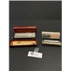 Image 1 : Lot of 2 Antique Harmonicas Borrah Ufinevitch FullScale Professional and M.Hohner German Marine Band