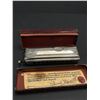 Image 2 : Lot of 2 Antique Harmonicas Borrah Ufinevitch FullScale Professional and M.Hohner German Marine Band