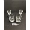 Image 1 : 2 Sets of 2 Crystal Glasses