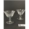 Image 2 : Set of 3 Beautiful Crystal Champagne Glasses