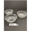 Image 1 : 3 Crystal Bowls Excellent Quality