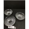 Image 2 : 3 Crystal Bowls Excellent Quality