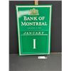 Image 1 : Vintage Bank Of Montreal 12 x 18" Metal Wall Calendar