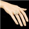 Image 3 : 14K Gold 4.66ct Opal & 1.15 Diamond Ring