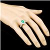 Image 3 : 18K Gold 1.24ct Emerald & 0.47ctw Diamond Ring