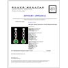 Image 3 : 18K Gold 1.82ctw Tsavorite & 1.01ctw Diamond Earri