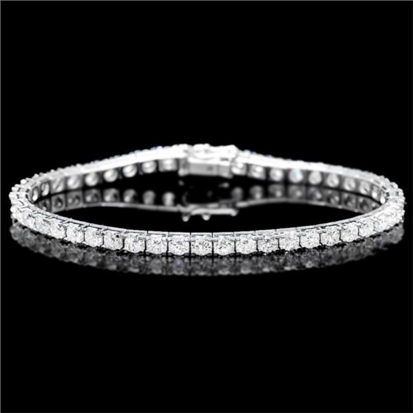 18k White Gold 8.00ct Diamond Bracelet