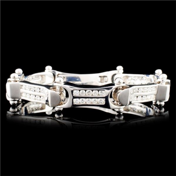 14K Gold 2.92ctw Diamond Bracelet