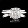 Image 1 : 18K Gold 0.85ctw Diamond Ring