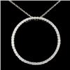 Image 1 : 14K Gold 1.23ctw Diamond Pendant