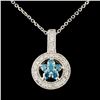 Image 1 : 14K Gold 0.51ctw Diamond Pendant