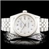 Image 1 : Rolex SS DateJust 36mm Diamond Wristwatch