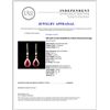 Image 3 : 18K Gold 10.22ct Rubellite & 2.20ctw Diamond Earri