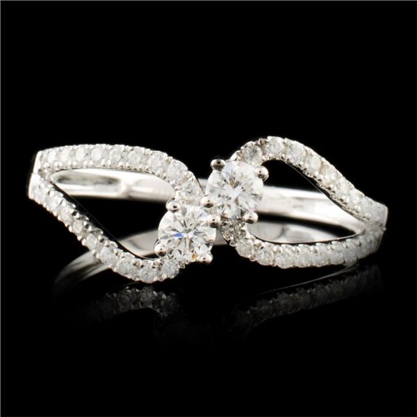 14K Gold 0.37ctw Diamond Ring