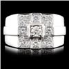 14K White Gold 0.79ctw Diamond Ring