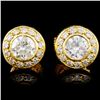 18K Gold 1.17ctw Diamond Earrings
