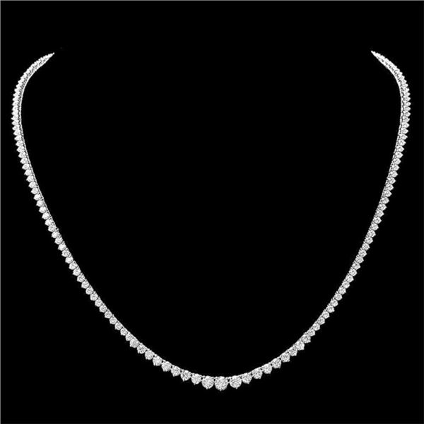 18k White Gold 8.50ct Diamond Necklace