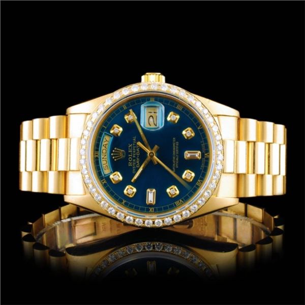 Rolex Day-Date 18K YG Diamond 36mm Wristwatch