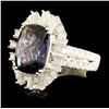 Image 2 : 14K Gold 4.13ct Spinel & 1.07ctw Diamond Ring