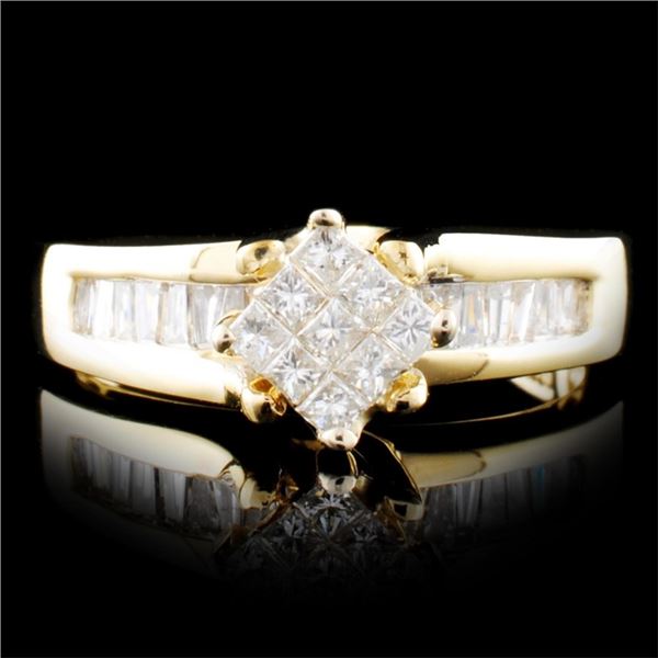 14K Gold 0.80ctw Diamond Ring