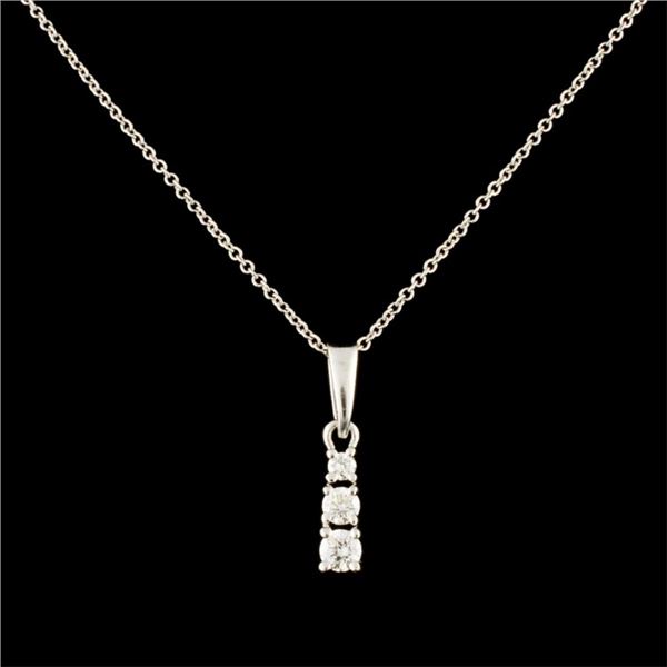 14K Gold 0.22ctw Diamond Pendant