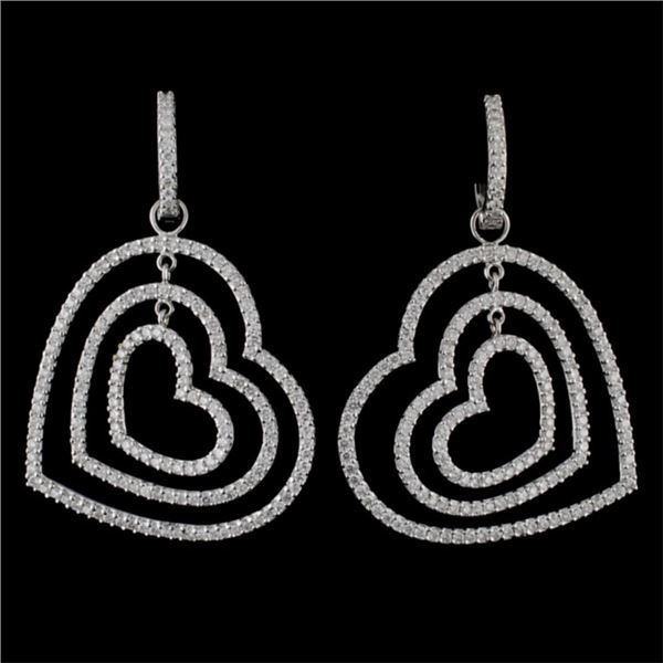 18K White Gold 3.90ct Diamond Earrings