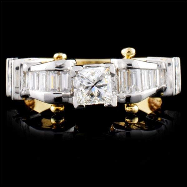 14K TT Gold 1.45ctw Diamond Ring