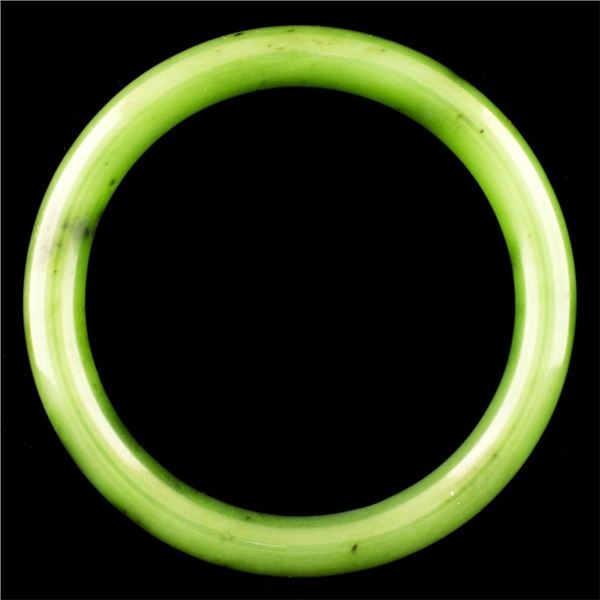 Chinese Fine Nephrite Jade Green Bangle