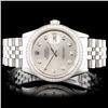 Image 6 : Rolex SS DateJust 36mm Diamond Wristwatch