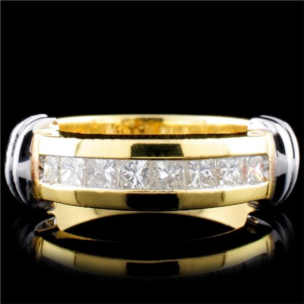 18K Gold 0.58ctw Diamond Ring