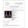 Image 3 : 14K Gold 17.00ct Amethyst & 1.51ctw Diamond Earrin