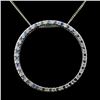 Image 2 : 18K White Gold 0.92ctw Fancy Color Diamond Pendant